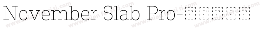 November Slab Pro字体转换